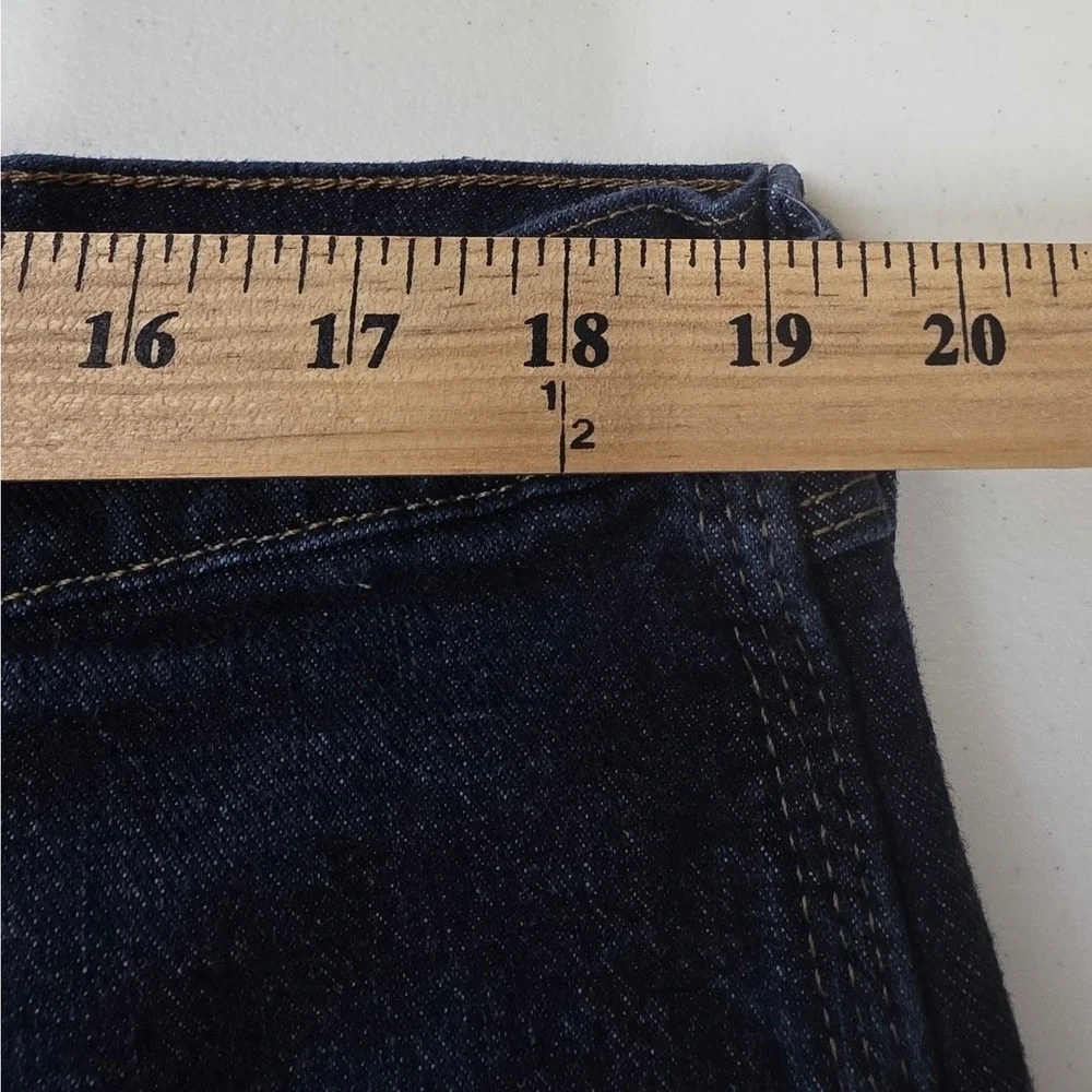 Wrangler Riggs Workwear Mens Dark Wash Straight Leg Jeans 3W044DS 38x32 Stretch - Picture 6 of 8